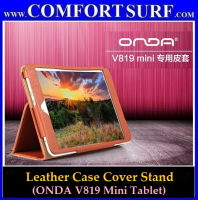 Luxury Brown Leather Case Cover Stand for ONDA V819 Mini Tablet PC